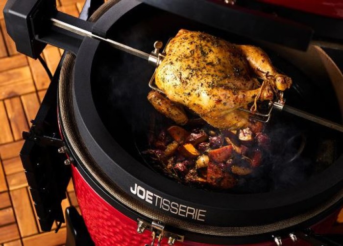 KamadoJoe JoeTisserie Rotisserie Grillzubehör für Classic Joe, Schwarz, KJ-TISSERIEEU